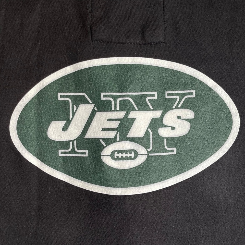 New York Jets Football Team Full Zip Hoodie Sweatshirt Womens Medium Black NFL - Picture 10 of 14